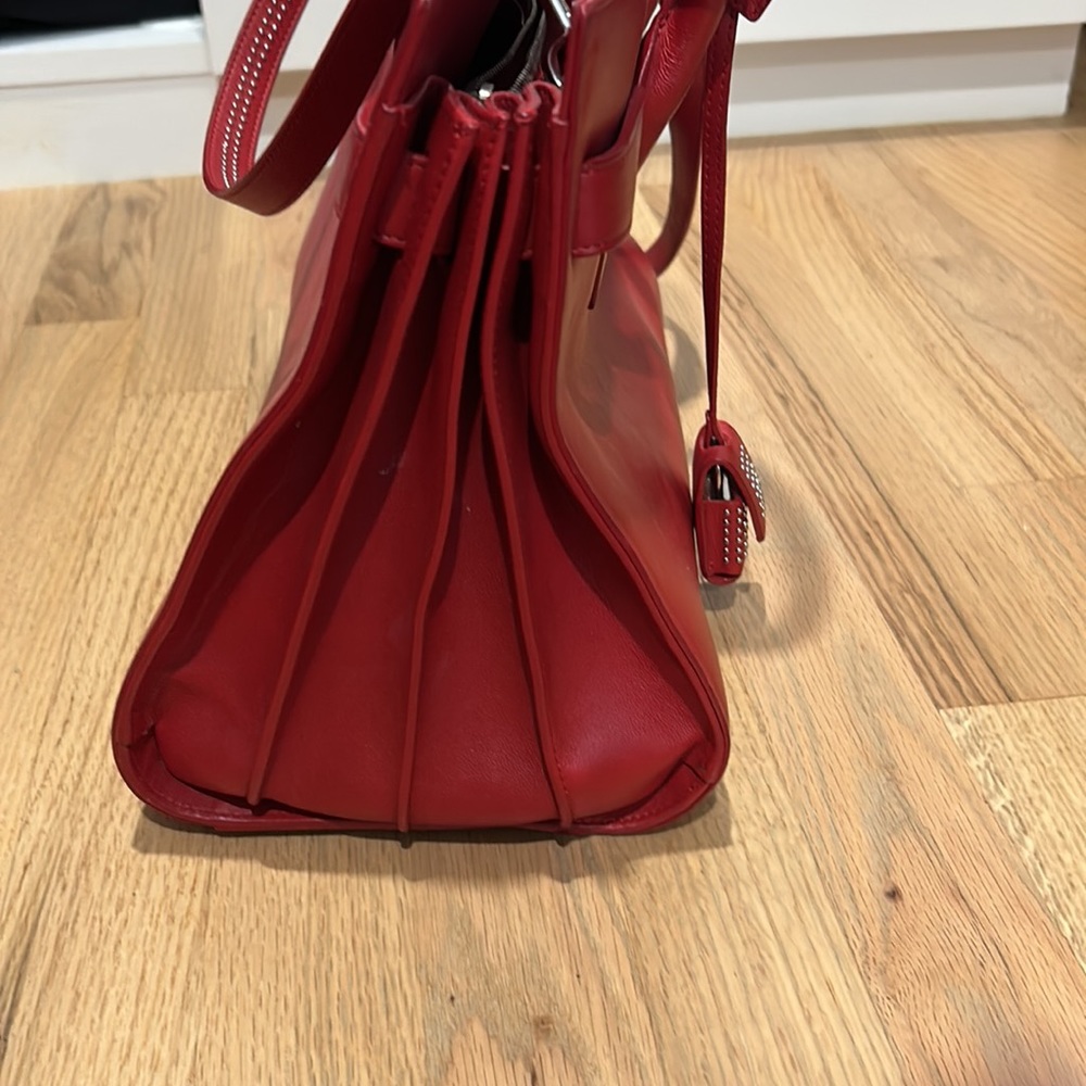 Saint Laurent YSL sac du jour medium red bag - Picture 8 of 10